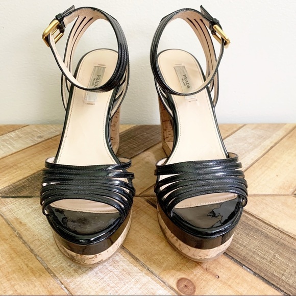 Prada Cut Out Wedges - Picture 2 of 16